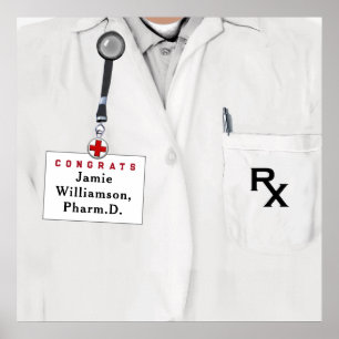 Affiche Félicitations pour la remise des diplômes de docte