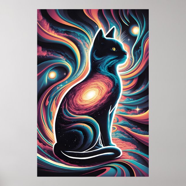 Affiche Feline Cosmos (Devant)