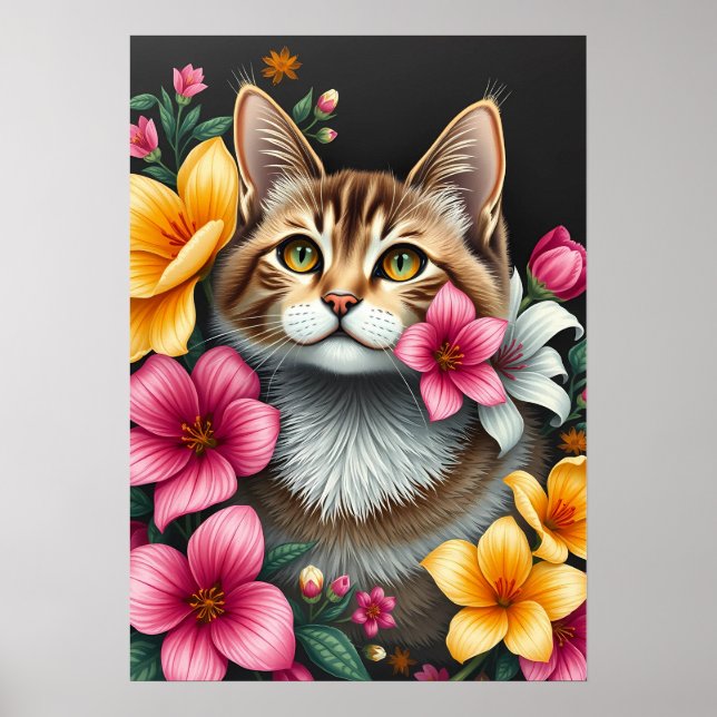 Affiche Feline en pleine floraison (Devant)