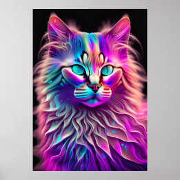 Affiche Feline Fractal Beauty 250
