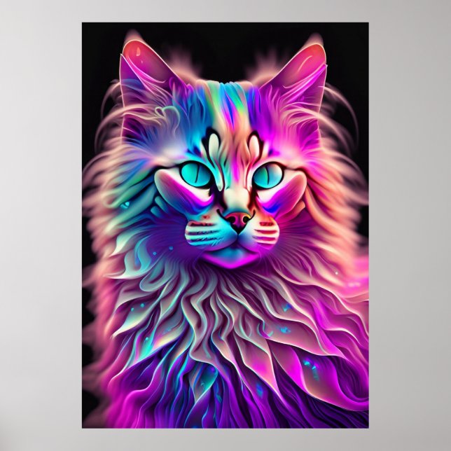 Affiche Feline Fractal Beauty 250 (Devant)