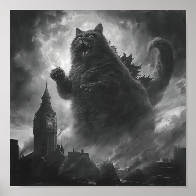 Affiche Feline Fury : Catzilla Unleashed (Devant)