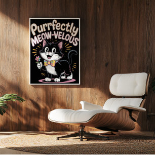 Affiche Feline parfaitement velu
