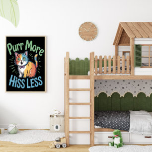 Affiche Feline Vibe harmonieuse