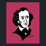 Affiche Felix Mendelssohn Bartholdy<br><div class="desc">Graphic portrait of composer</div>