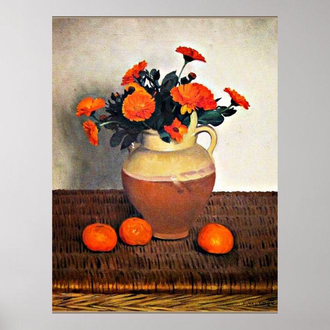 Affiche Felix Vallotton, Marigolds et Tangerines (Devant)