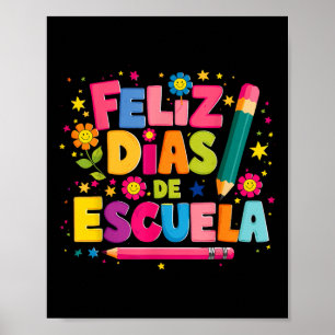 Affiche Feliz 100 Diaz De Escuela 100e jour École Espagnol