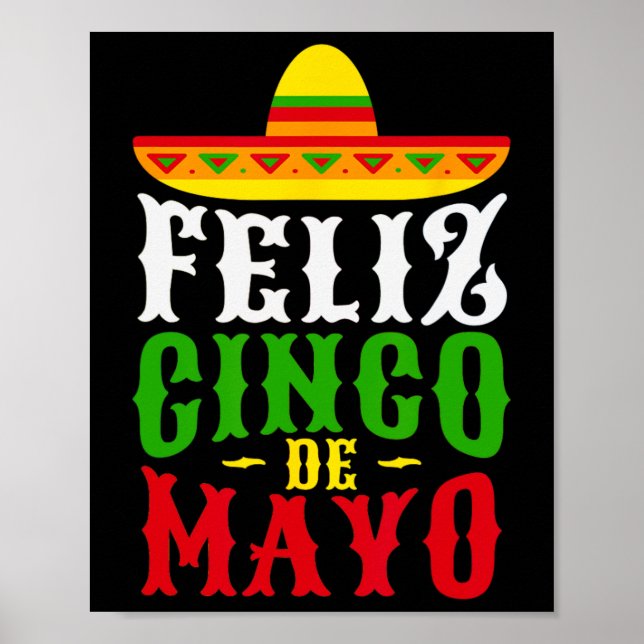 Affiche Feliz Cinco De Mayo Festival Mexicain (Devant)