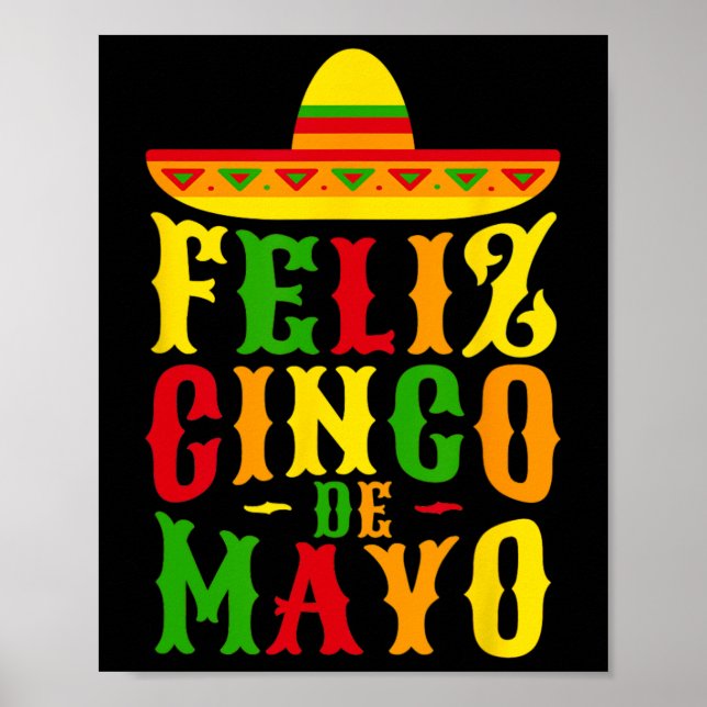 Affiche Feliz Cinco De Mayo Festival Mexicain Partie 1 (Devant)