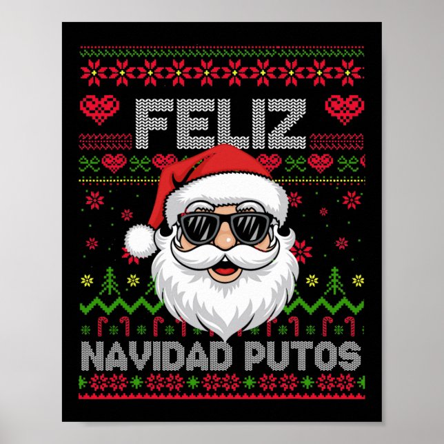 Affiche Feliz-navidad Putos Chingon Noël laid (Devant)