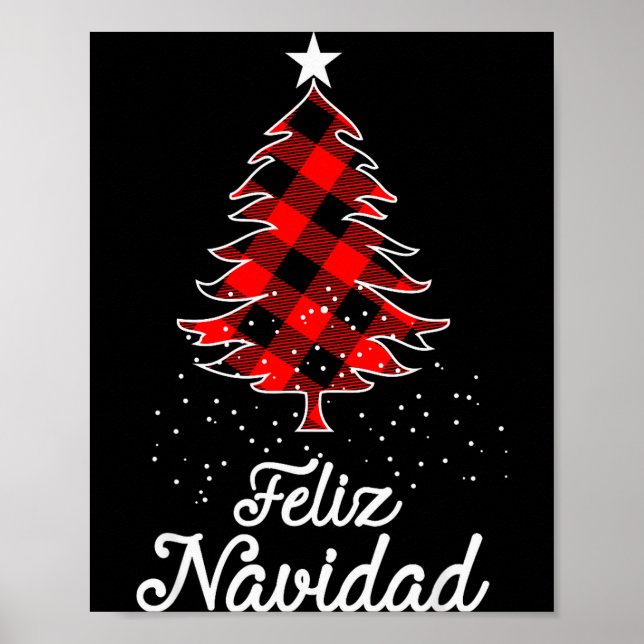 Affiche Feliz Navidad Shirts Family - Christmas Trees Buff (Devant)