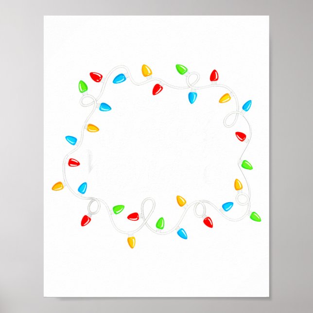 Affiche Feliz Navidad Spanish Mexican Christmas Xmas Light (Devant)