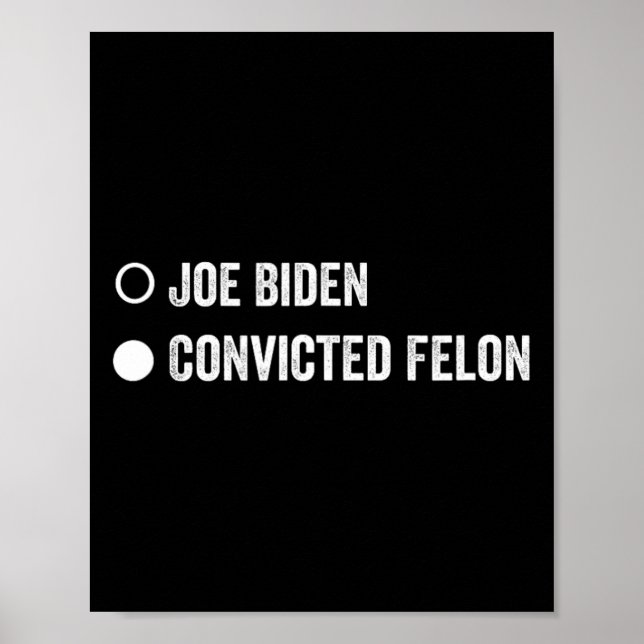 Affiche Felon Funny Pro Trump 2024 (Devant)