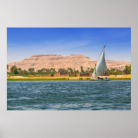 Felucca Sailboat - The Nile, Luxor, Egypt