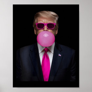 Affiche Femen rose Trump Bubble Gum 2024 Vote Président F