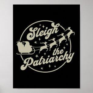 Affiche Féminin Noël détruire le patriarcat