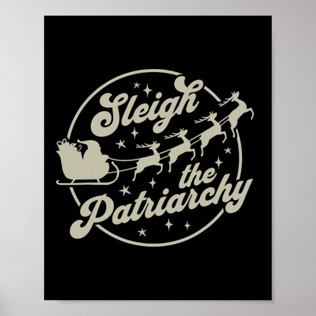 Affiche Féminin Noël détruire le patriarcat  (Devant)