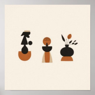 Affiche Feminine Geometric Line Art Set IX