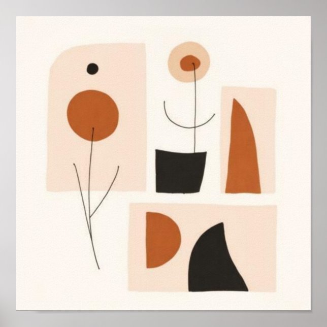 Affiche Feminine Geometric Line Art Set V (Devant)