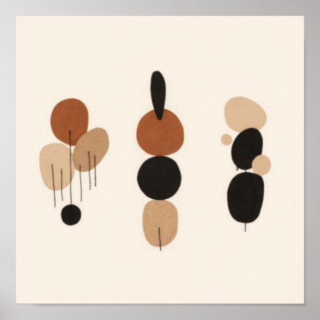 Affiche Feminine Geometric Line Art Set X (Devant)