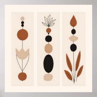 Affiche Feminine Geometric Line Art Set XX