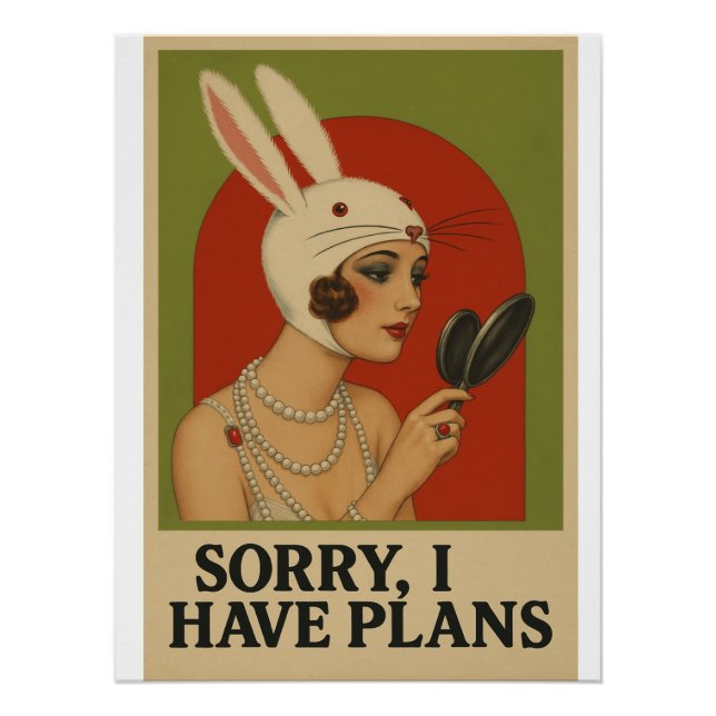 affiche féminine vintage (Devant)