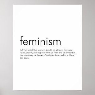 Affiche Féminisme (Définition) - Signification Féministe