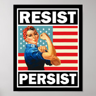Affiche Féminisme Les Dons Féministes Résistent Persister