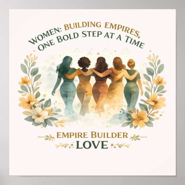 Affiche Feminist Inspirational T Shirt, Strong Women Unity (Devant)