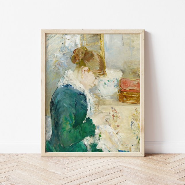 Affiche Femme à coudre | Berthe Morisot (Créateur téléchargé)