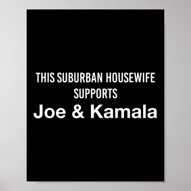 Affiche Femme à la maison Joe Biden Kamala Harris (Devant)