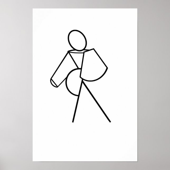 Affiche Femme à pied (Devant)