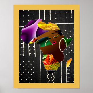 Affiche Femme africaine