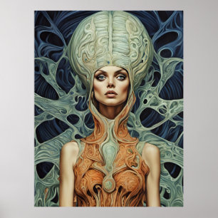 Affiche Femme Alien modèle