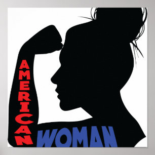 Affiche Femme américaine
