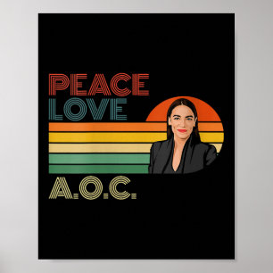 Affiche Femme Aoc Alexandria Ocasio-cortez First Femme P