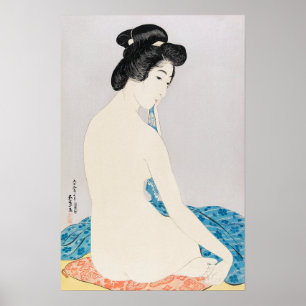 Affiche Femme après un bain par Goyō Hashiguchi (1920)