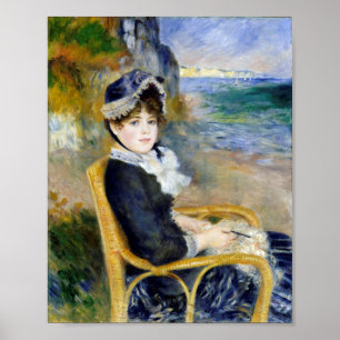 Affiche Femme assise en bord de mer par Pierre-Auguste Ren