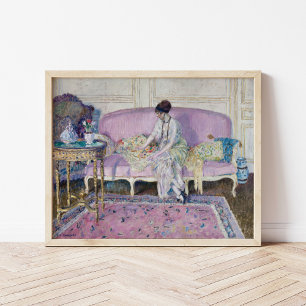 Affiche Femme assise sur le canapé Frederick Carl Friese