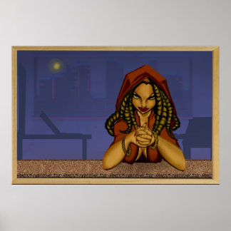 Affiche Femme Au Bar