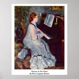 Affiche Femme au piano par Pierre-Auguste Renoir