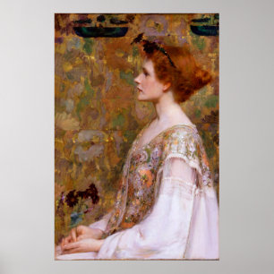 Affiche Femme aux cheveux roux par Albert Herter