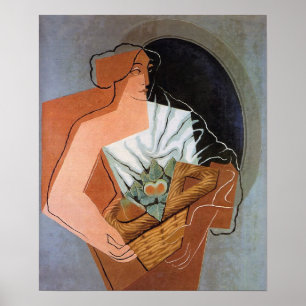 Affiche Femme avec le panier, par Juan Gris
