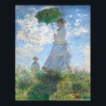 Affiche Femme avec parasol - Claude Monet Fine Art<br><div class="desc">Femme avec parasol - Madame Monet et Son Fils - Claude Monet (1875), artiste française, décoration d'art ou cadeau. TRANSFÉREZ L'IMAGE D'ART À N'IMPORTE QUEL PRODUIT. Toutes nos images d'art sont tirées de galeries publiques et optimisées à 600 pixels par pouce à haute résolution pour fournir une impression de qualité...</div>