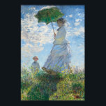 Affiche Femme avec Parasol, Madame Monet et Son Fils<br><div class="desc">Peinture impressionniste de paysage par Claude Monet - Chefs d'oeuvre classiques - Claude Monet Impressionniste série - Femme avec un parasol,  Madame Monet et Son Fils</div>