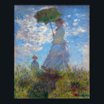 Affiche Femme avec Parasol, Monet<br><div class="desc">Oscar-Claude Monet (14 novembre 1840 - 5 décembre 1926) était un peintre français, un fondateur de la peinture impressionniste française et le praticien le plus constant et le plus prolifique de la philosophie du mouvement d'exprimer ses perceptions avant la nature, surtout en ce qui concerne la peinture en plein air...</div>