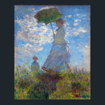 Affiche Femme avec Parasol, Monet<br><div class="desc">Oscar-Claude Monet (14 novembre 1840 - 5 décembre 1926) était un peintre français, un fondateur de la peinture impressionniste française et le praticien le plus constant et le plus prolifique de la philosophie du mouvement d'exprimer ses perceptions avant la nature, surtout en ce qui concerne la peinture en plein air...</div>