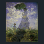 Affiche Femme avec parasol par Claude Monet, Art Vintage<br><div class="desc">La promenade, Camille Monet et Son Fils Jean (Femme avec un Parasol) (1875) de Claude Monet est une vintage peinture impressionniste de famille de portrait. Une mère se promène avec son jeune enfant dans un champ ou dans une prairie printanière. Elle tient un parasol et porte une belle robe qui...</div>