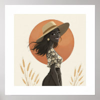 Femme Bohème Minimaliste Chapeau de Paille Aesthet