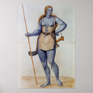 Affiche Femme britannique antique